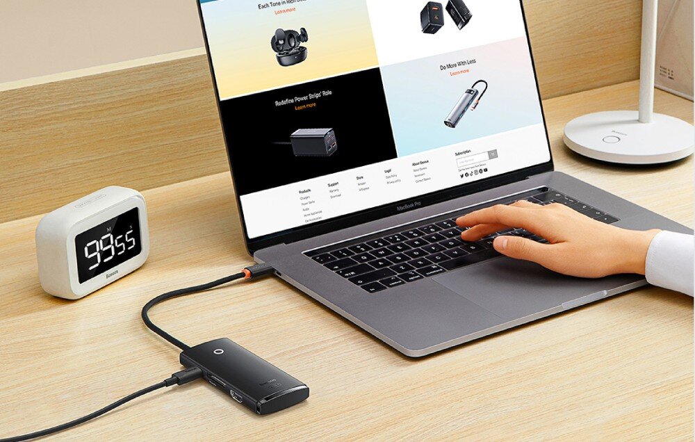 Stacja dokująca BASEUS Lite Series BS-OH020 USB Typu C, Pasywna opis