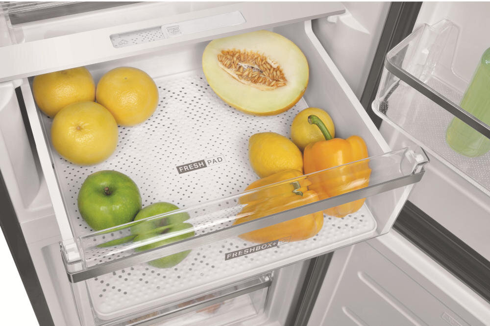 WHIRLPOOL-W9931DBH lodówka fresh box regulacja wilgotność suwak szuflada owoce warzywa
