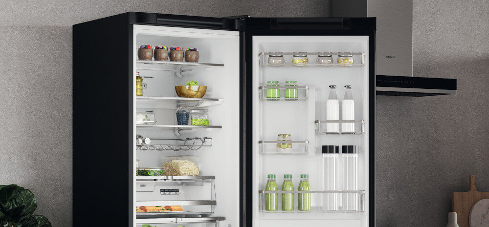 Lodówka WHIRLPOOL WHC18 T311 półka na drzwiach regulacja balkoniki