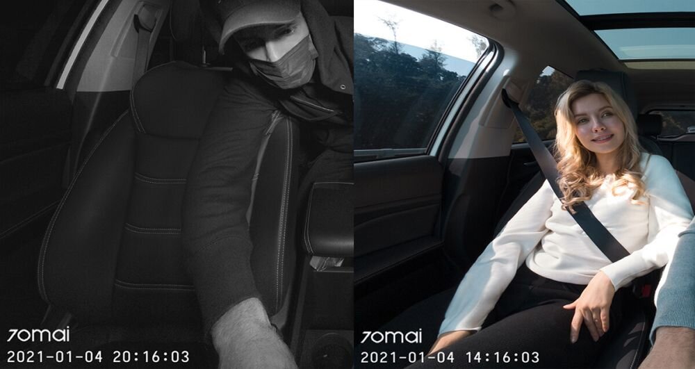 Wideorejestrator 70MAI Dash Cam FC02 obiektyw rozdzielczość nagrywanie kąt zapis sensor czujnik montaż wymiary ładowanie zasilanie auto samochód rejestrowanie karta pamięć pojemność ładowarka obraz zdjęcia filmy aplikacja sterowanie