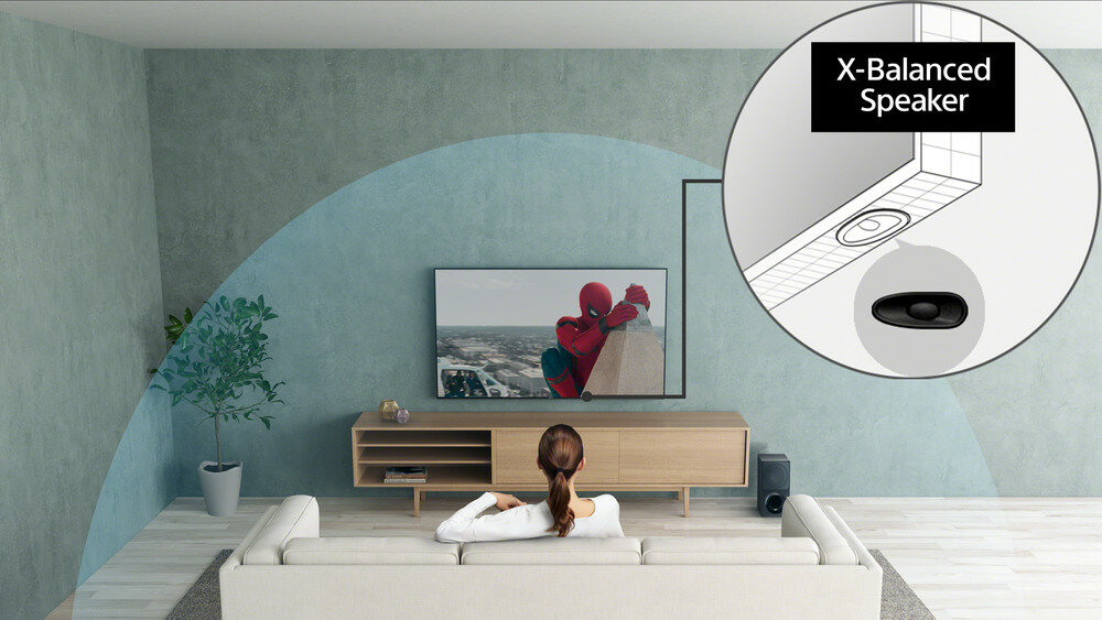 Telewizor SONY LED KD-X81KPAEP  - X-Balanced Speaker