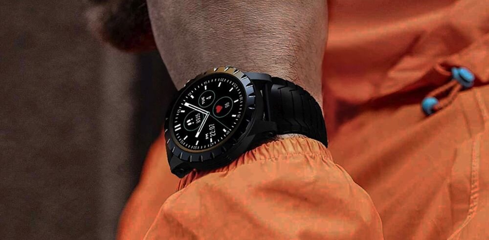 Smartwatch ZEBLAZE Stratos ekran bateria czujniki zdrowie sport pasek ładowanie pojemność rozdzielczość łączność sterowanie krew puls rozmowy smartfon aplikacja