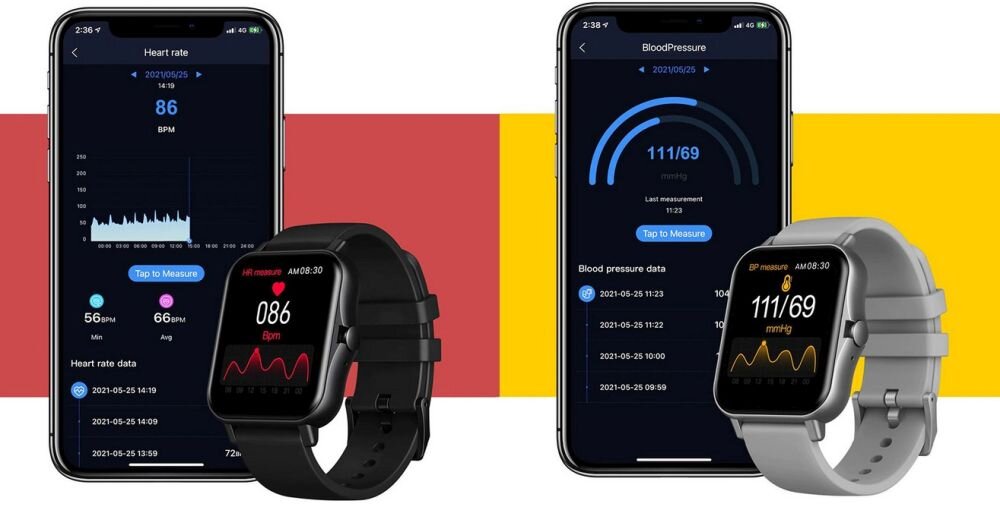 Smartwatch ZEBLAZE GTS 2 ekran bateria czujniki zdrowie sport pasek ładowanie pojemność rozdzielczość łączność sterowanie krew puls rozmowy smartfon aplikacja