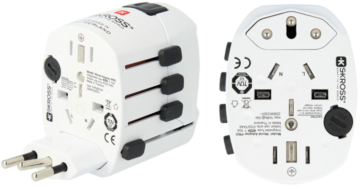 Adapter podróżny SKROSS PRO 1.103145 (Polska - Świat) kraje standardy typy USB