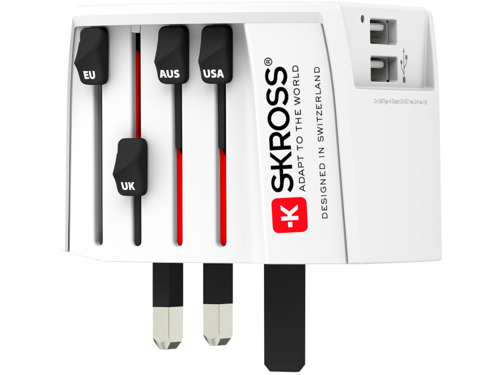 Adapter podróżny SKROSS MUV 1.302960 (Świat - Świat) ładowarka możliwości