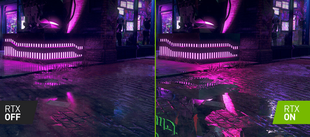 Karta graficzna INNO3D GeForce RTX 3070 Twin X2 OC LHR 8GB realistyczne zachowanie swiatla