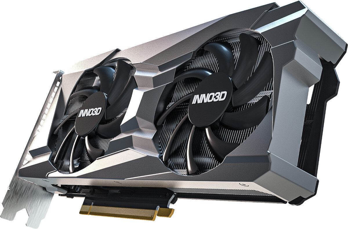 Karta graficzna INNO3D GeForce RTX 3070 Twin X2 OC LHR 8GB efektywny uklad chlodzenia