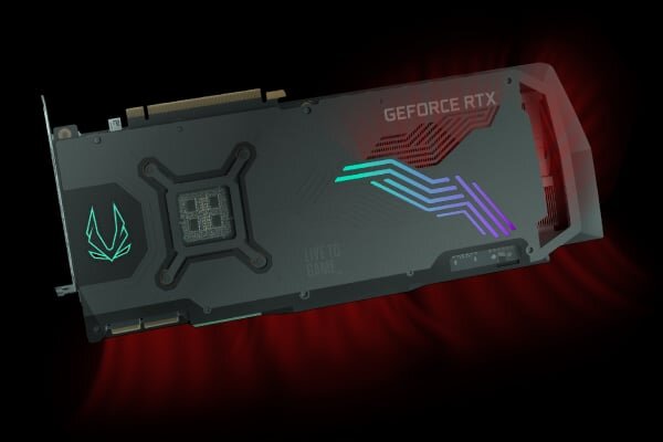 Karta graficzna ZOTAC Gaming GeForce RTX 3090 Ti AMP Extreme Holo 24GB - Przelotowy strumień powietrza
