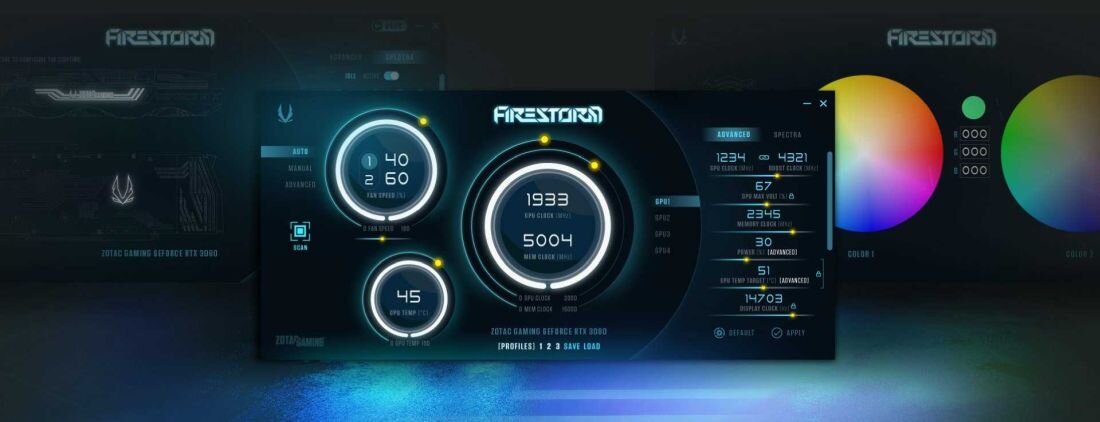 Karta graficzna ZOTAC GeForce RTX 3050 Gaming Twin Edge OC 8GB - FireStorm Utility