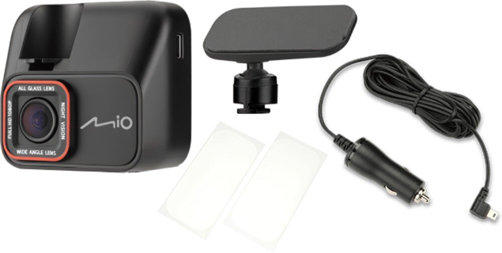 Wideorejestrator MIO MiVue C580 zestaw akcesoria zestaw