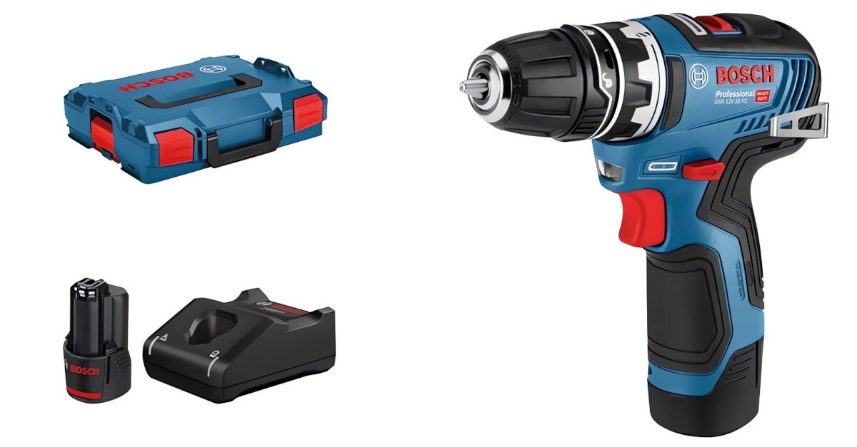 Wiertarko-wkrętarka BOSCH Professional <b>GSR 12V-35 FC</b> zestaw