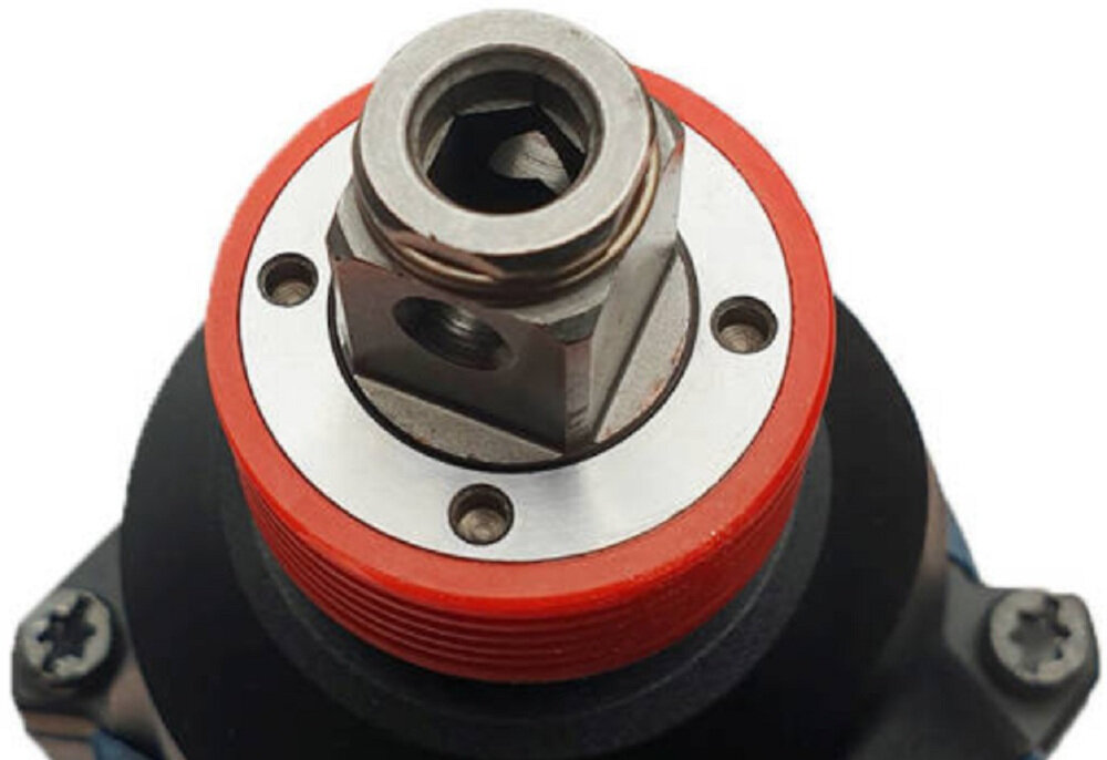 Klucz udarowy BOSCH GDX 180-LI Professional unikalnu uchwyt 2 w 1 chwyt wewnętrzny sześciokątny 1/4 cala czworokątny 1/2 cala do wkrętów i śrub śruby średnica M6-M16