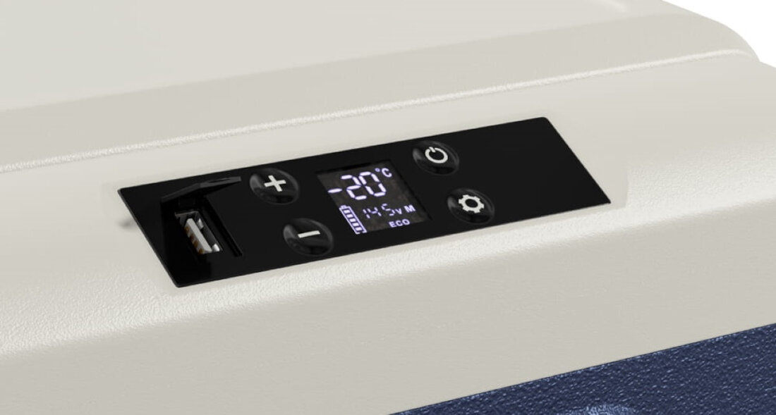 Lodowka YETICOOL LX40 Niebieska wygodna obsluga aplikacja Bluetooth gniazdo USB