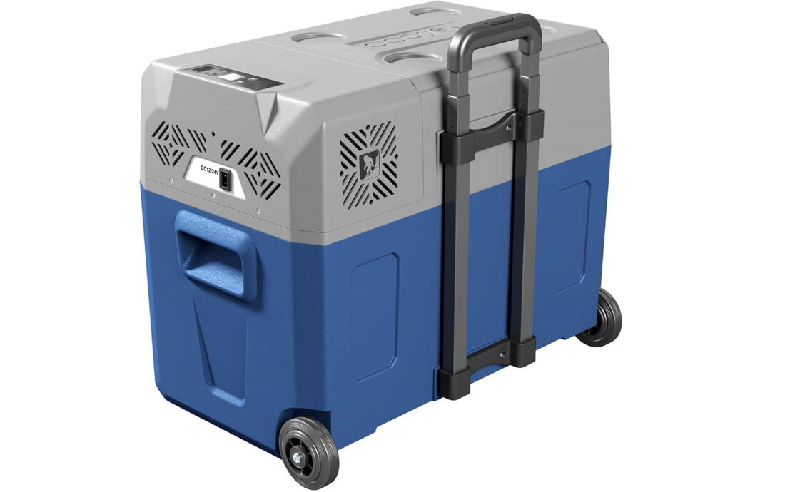 Lodowka YETICOOL BX40 Niebieski wygodne uzytkowanie uchwyt teleskopowa raczka kolka