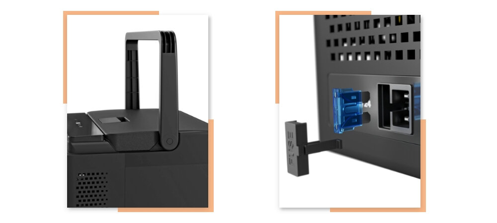 Lodowka YETICOOL CX10 Czarny funkcje ergonomiczny uchwyt wielopoziomowe zabezpieczenie