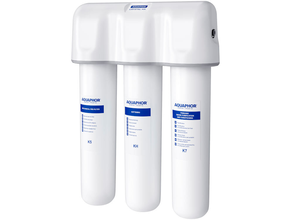 AQUAPHOR Kryształ AH usuwanie woda chlor metale produkty ropopochodne toksyny alergeny skład mineralny