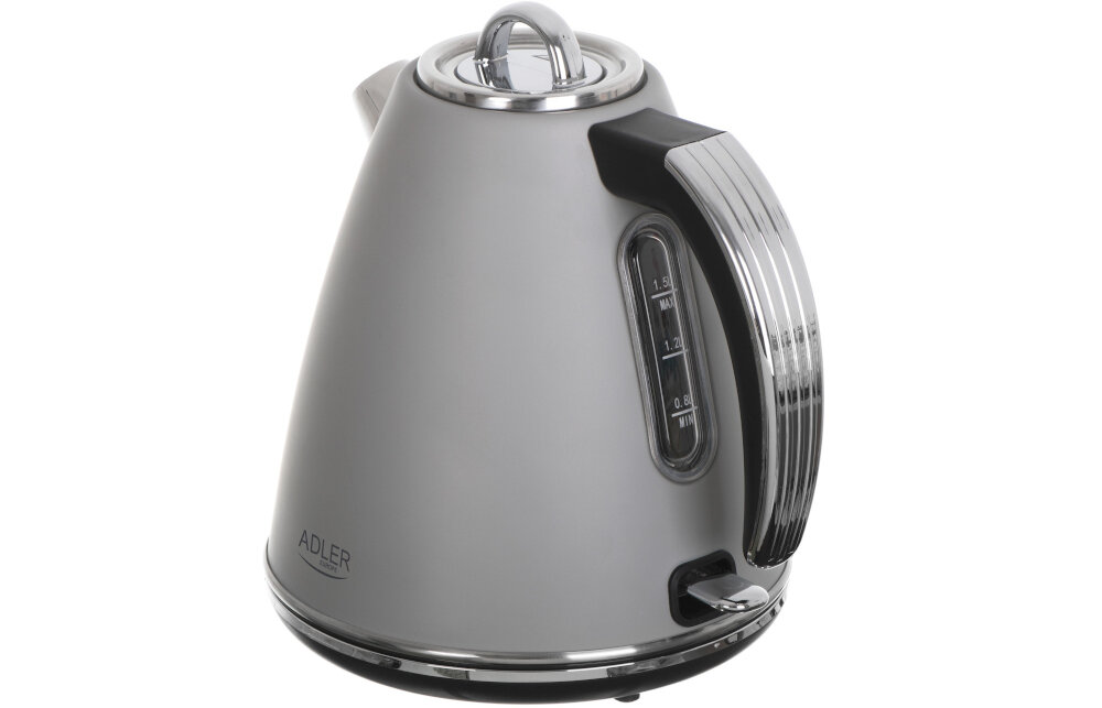 Czajnik ADLER AD 1343 Szary kolor ksztalt design wyglad