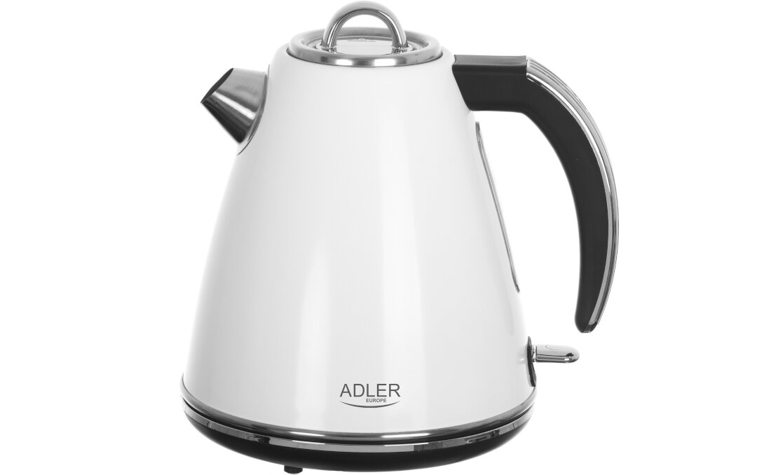 Czajnik ADLER AD 1343 bialy kolor ksztalt design wyglad