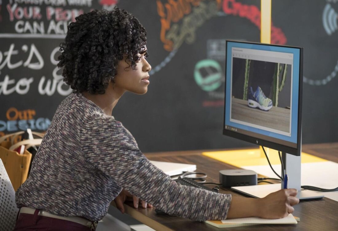 Monitor HP E24i G4 - Pivot regulacja nachylenia, wysokości i obrotu