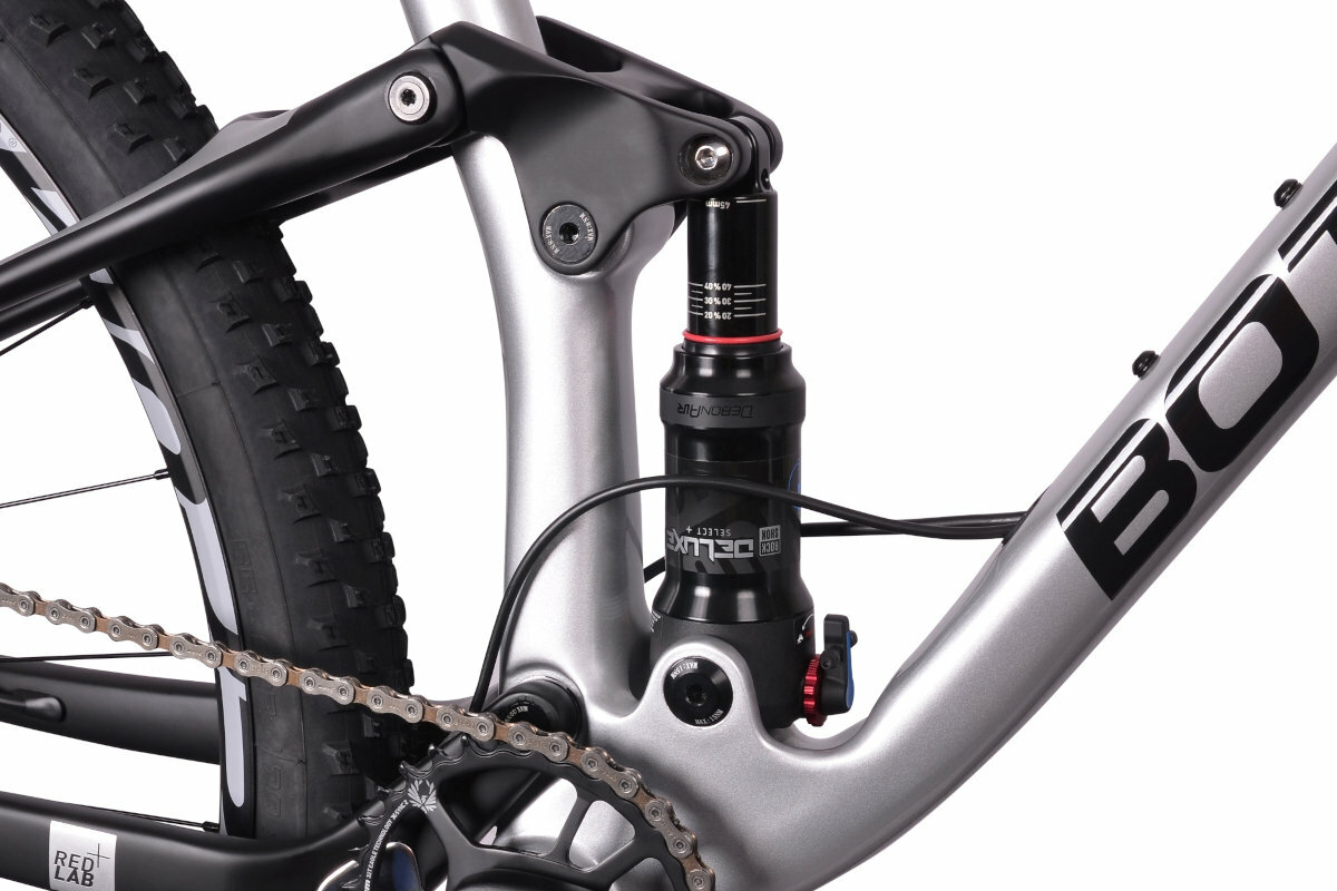 Rower gorski MTB BOTTECCHIA Gardena U16 29 cali Szary amortyzacja tyl