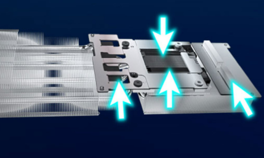 INNO3D GeForce RTX 3070 iChill X3 LHR 8GB radiator