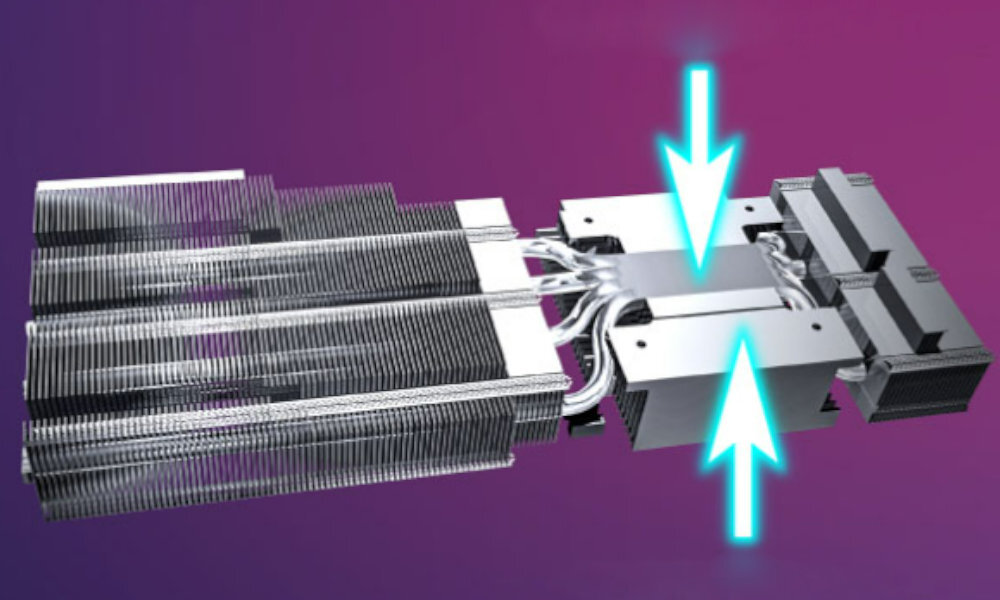 INNO3D GeForce RTX 3060 iChill X3 Red LHR 12GB radiator