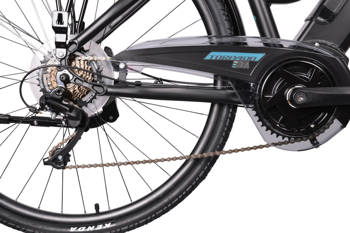 Rower elektryczny TORPADO Era D17 28 cali damski Czarny kola opony