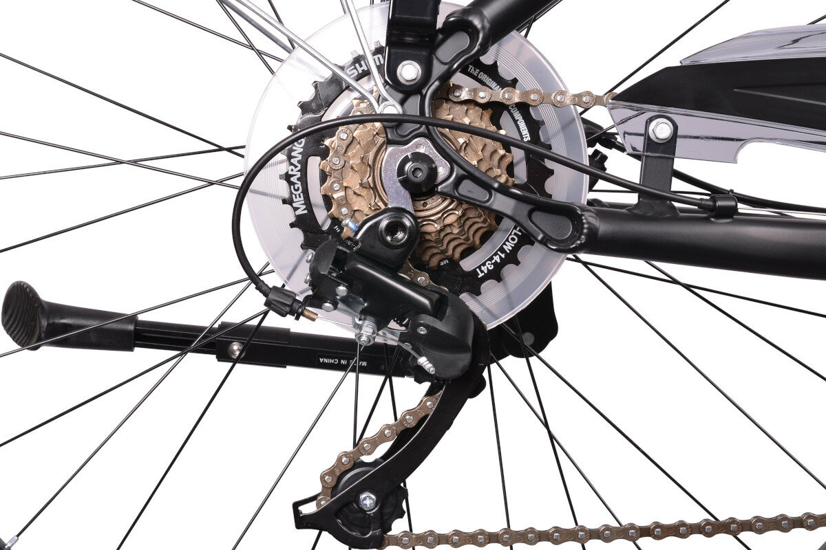 Rower elektryczny TORPADO Era D17 28 cali damski Czarny przerzutki