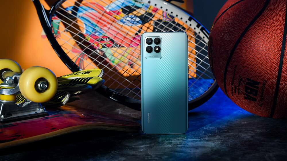 Smartfon REALME Narzo 50   ekran bateria aparat procesor ram pamięć pojemność rozdzielczość zdjęcia filmy opis dane cechy blokady system łączność wifi bluetooth obudowa szkło odporność porty muzyka transfer sieć przekątna matryca waga czujniki