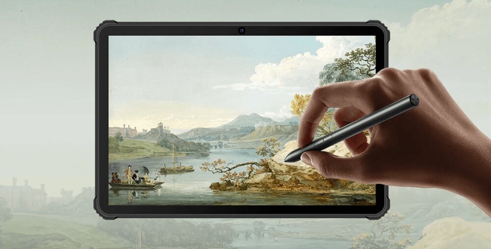 Tablet OUKITEL RT1 rozdzielczość rdzenie przekątna czujniki aparat głośnik czas pracy procesor transmisja danych waga wifi pamięć złącza zestaw 