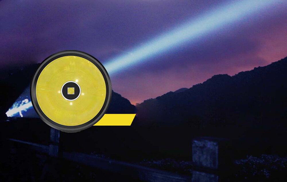 Latarka NITECORE R40 V2 tryby pracy jasność zasięg 5 poziomów