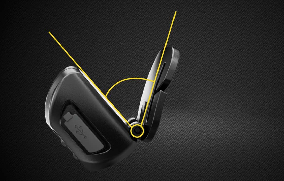 Latarka czołowa NITECORE NU32 jasność dioda zasieg kąt rozsyłu