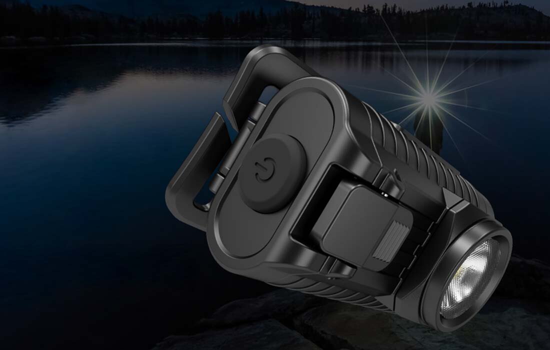 Latarka czołowa NITECORE HA23 tryb beacon przycisk