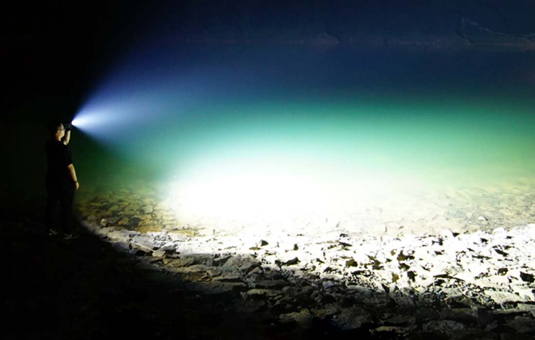 Latarka NITECORE L-NITE-TM9K-TAC diody żywotność zasieg poziomy jasności stroboskop