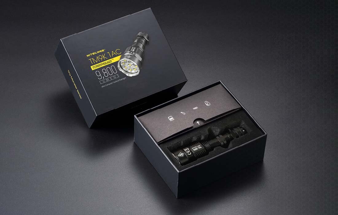 Latarka NITECORE L-NITE-TM9K-TAC elementy zestaw