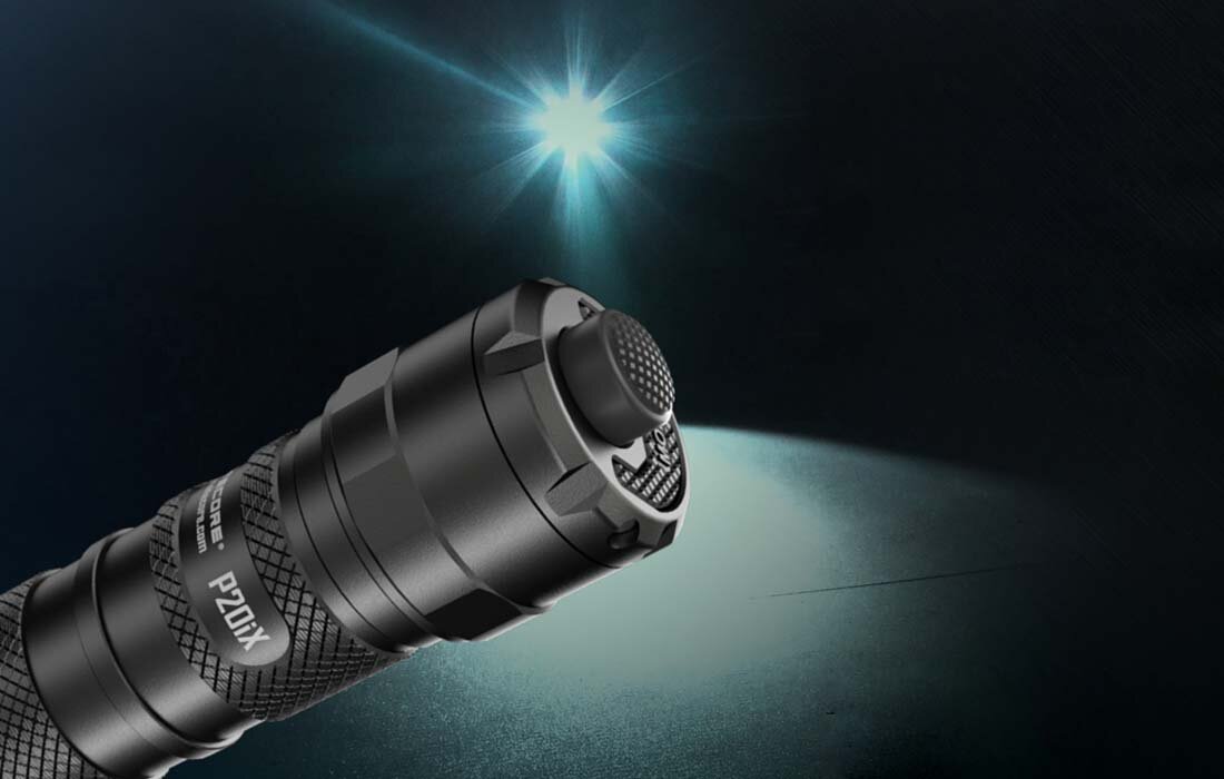 Latarka NITECORE L-NITE-P20iX 2 tryby pracy daily tactical poziom jasnosci