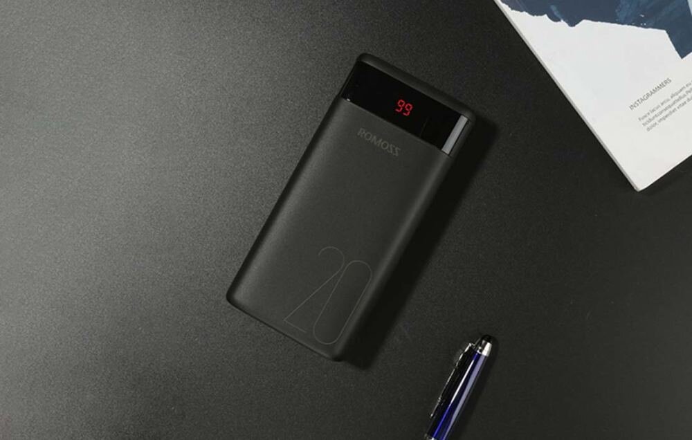 Powerbank ROMOSS Ares 20 20000mAh Czarny pojemność akumulator