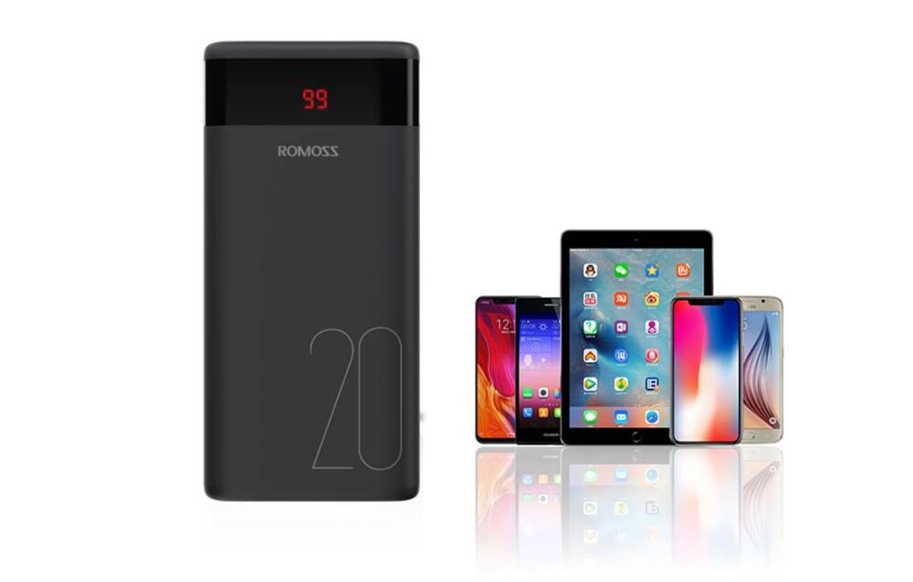 Powerbank ROMOSS Ares 20 20000mAh Czarny fitcharge kompatybbilność