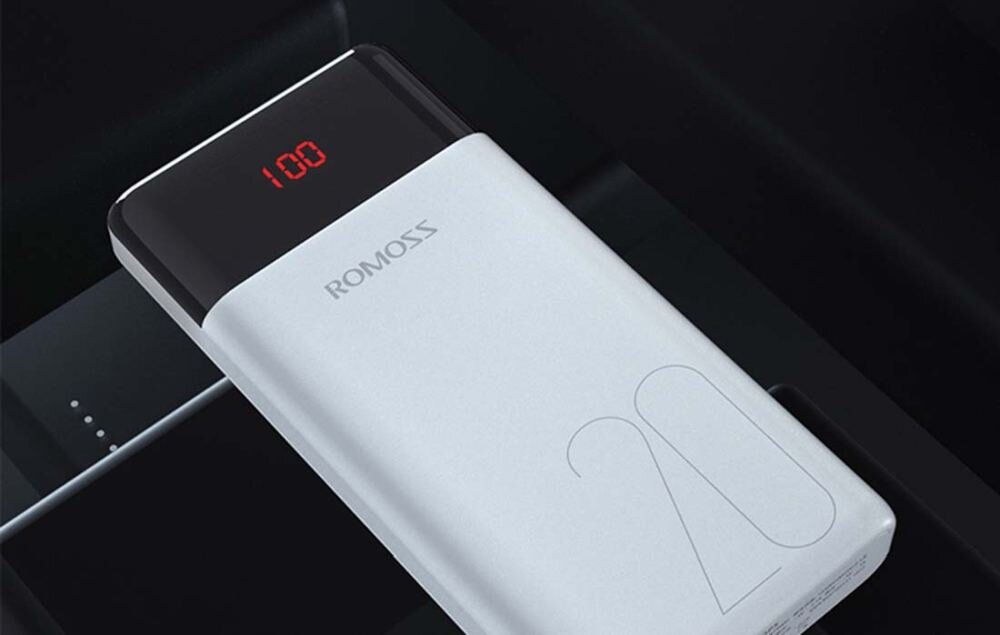 Powerbank ROMOSS LT20PS 20000mAh Biały pojemność