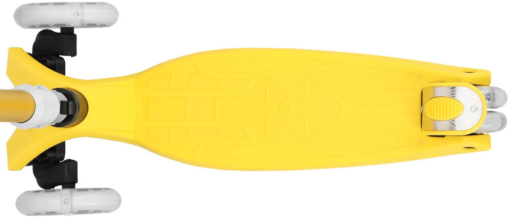 Hulajnoga dla dzieci SPOKEY Plier Żółty podest jezdny szeroki z powłoką antypoślizgową lekka waga 3,14 kg kompaktowa