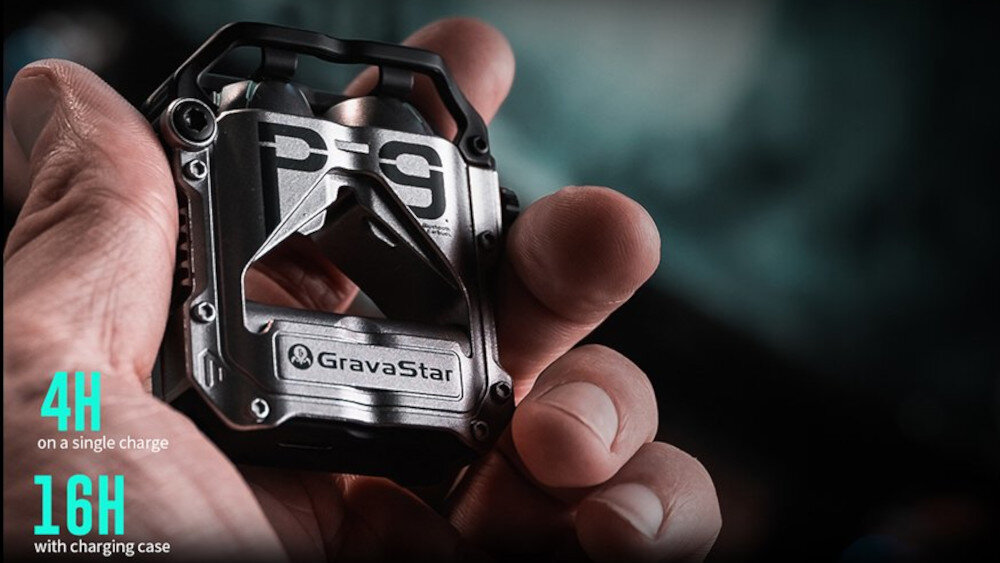 Słuchawki dokanałowe GRAVASTAR Sirius Pro Earbuds  - bateria