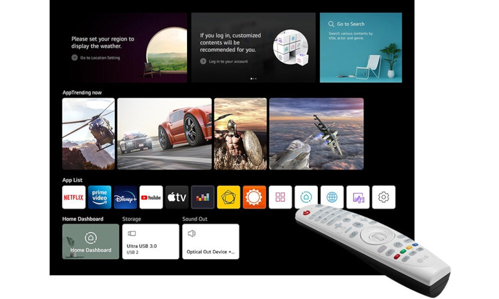 Projektor LG CineBeam HU715QW system webos 6.0