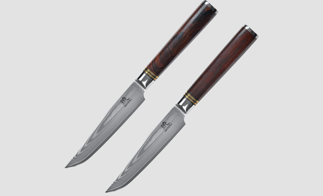 Zestaw noży SHIORI Suteki (2 elementów) precyzja 12-centymetrowe ostrze krojenie