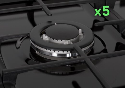 Zbliżenie na palnik gazowy.