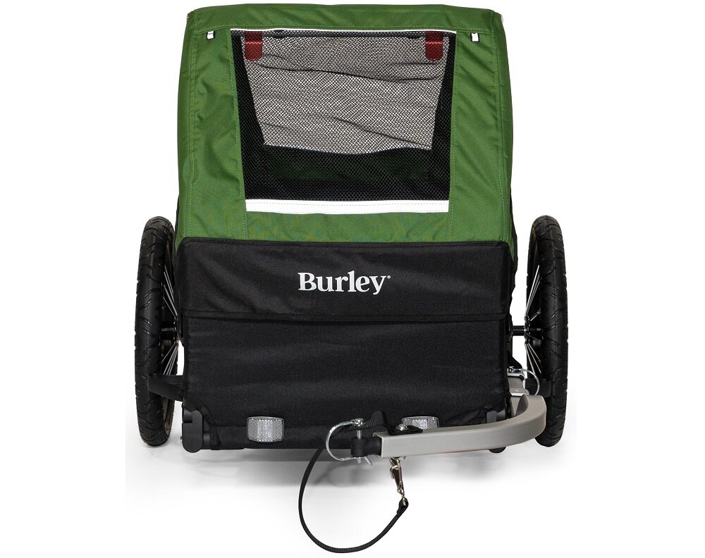 Przyczepka rowerowa BURLEY Tail Wagon Zielony Wydajność wielofunkcyjność wentylacja Łatwe montowanie  składanie Bezpieczeństwo Pojemny schowek Zdejmowana podłoga Solidne koła