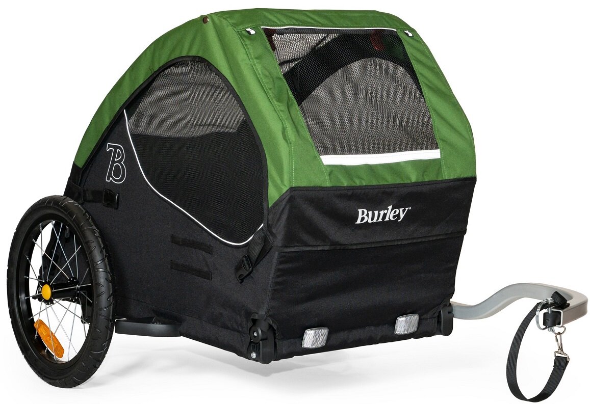Przyczepka rowerowa BURLEY Tail Wagon Zielony Wydajność wielofunkcyjność wentylacja Łatwe montowanie  składanie Bezpieczeństwo Pojemny schowek Zdejmowana podłoga Solidne koła