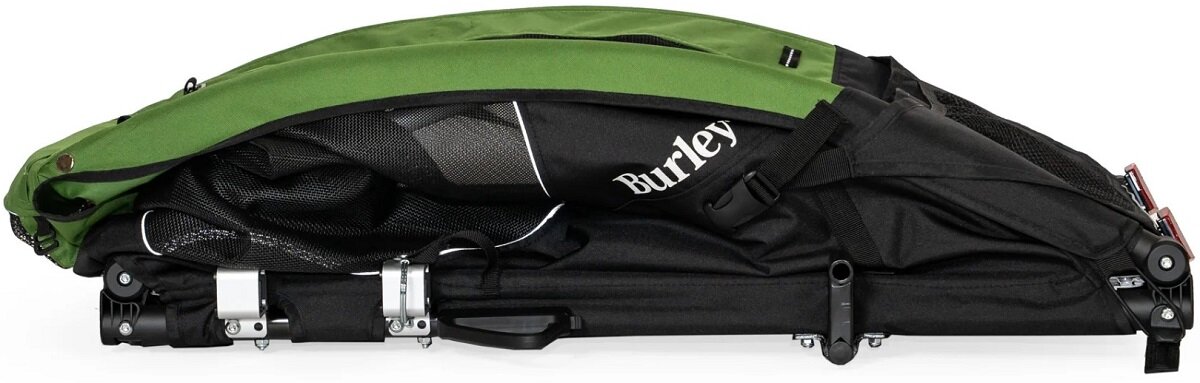 Przyczepka rowerowa BURLEY Tail Wagon Zielony Wydajność wielofunkcyjność wentylacja Łatwe montowanie  składanie Bezpieczeństwo Pojemny schowek Zdejmowana podłoga Solidne koła