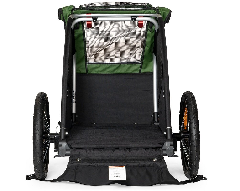 Przyczepka rowerowa BURLEY Tail Wagon Zielony Wydajność wielofunkcyjność wentylacja Łatwe montowanie  składanie Bezpieczeństwo Pojemny schowek Zdejmowana podłoga Solidne koła