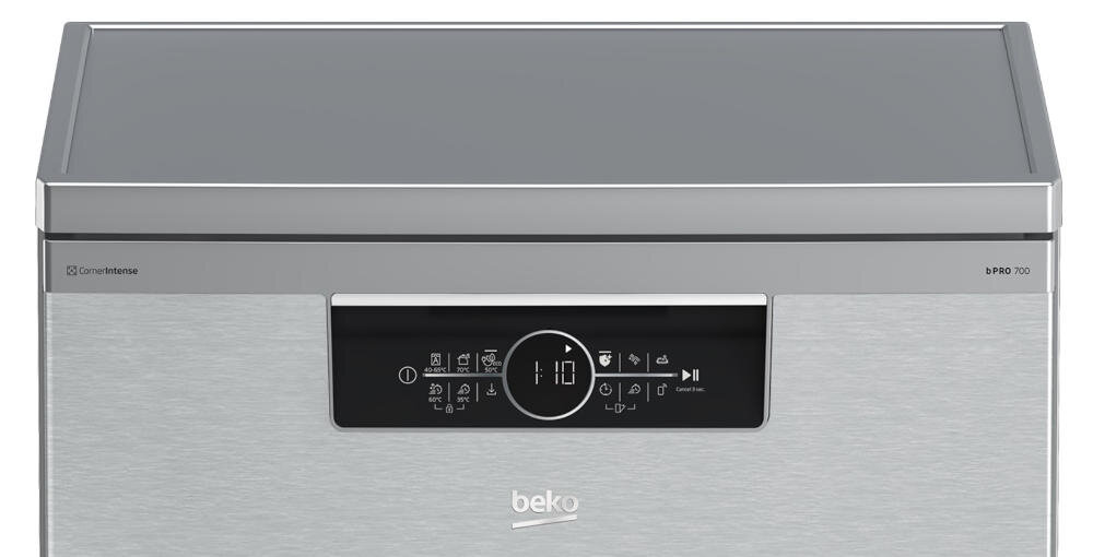 BEKO BDFN36650XC wygodny panel sterowania program zmywanie pokrętło funkcja zabrudzenie ikonki