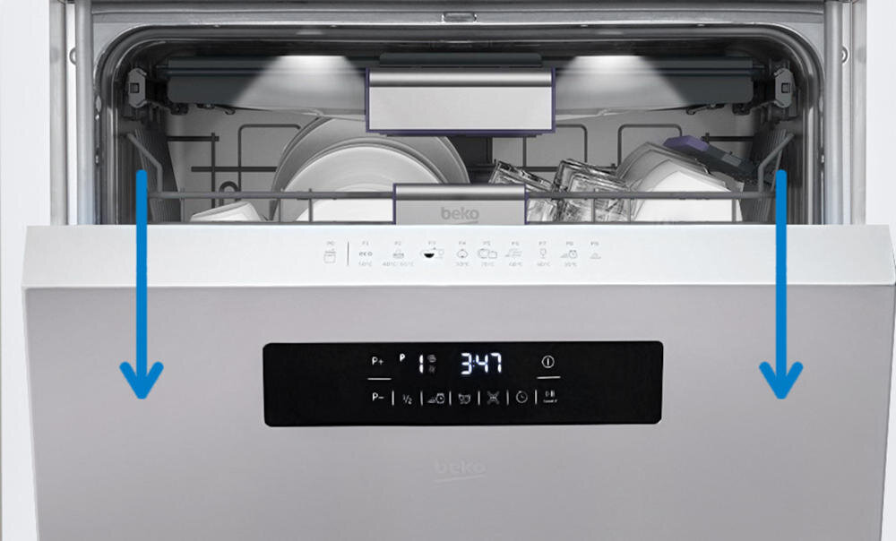 BEKO zmywanie drzwi zmywarka automatyczne otwieranie wysychanie mniej prądu